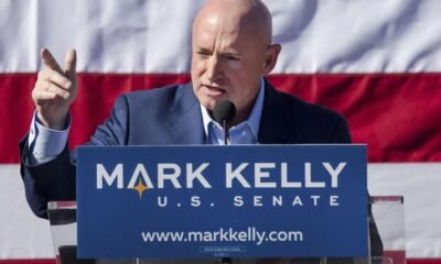 Arizona Sen. Mark Kelly denounces forceful removal of Padilla during DHS event