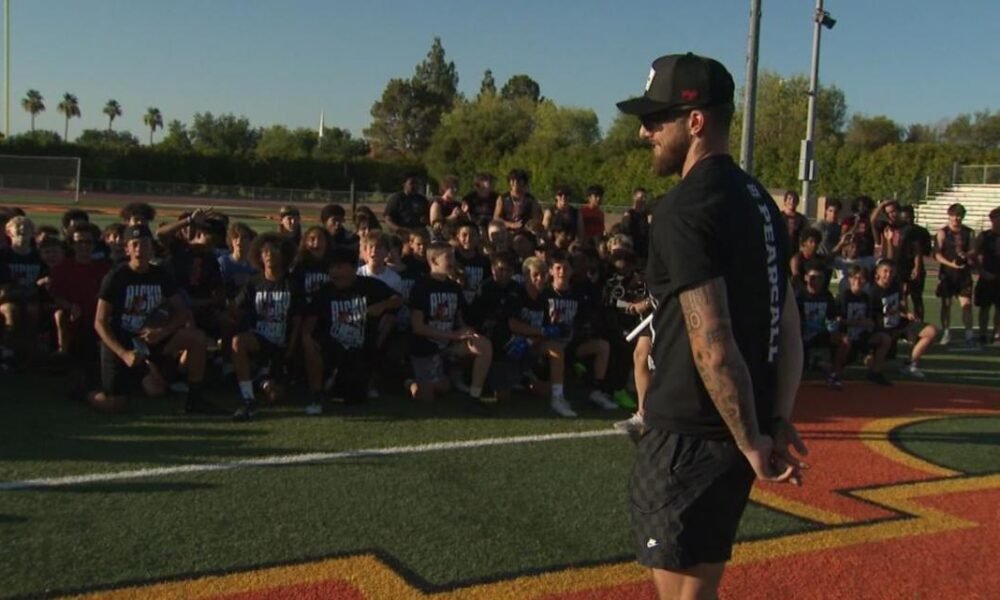 Ricky Pearsall hosts free youth football camp in hometown Tempe ahead of NFL Training Camp