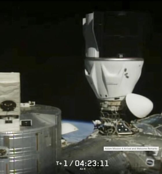 Three new countries are back among the stars as crew capsule docks with ISS