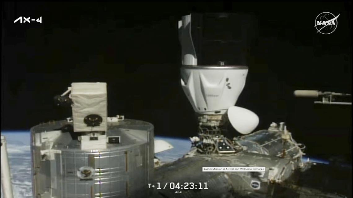Three new countries are back among the stars as crew capsule docks with ISS