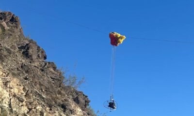 Paraglider rescued after crash into power pole in Phoenix
