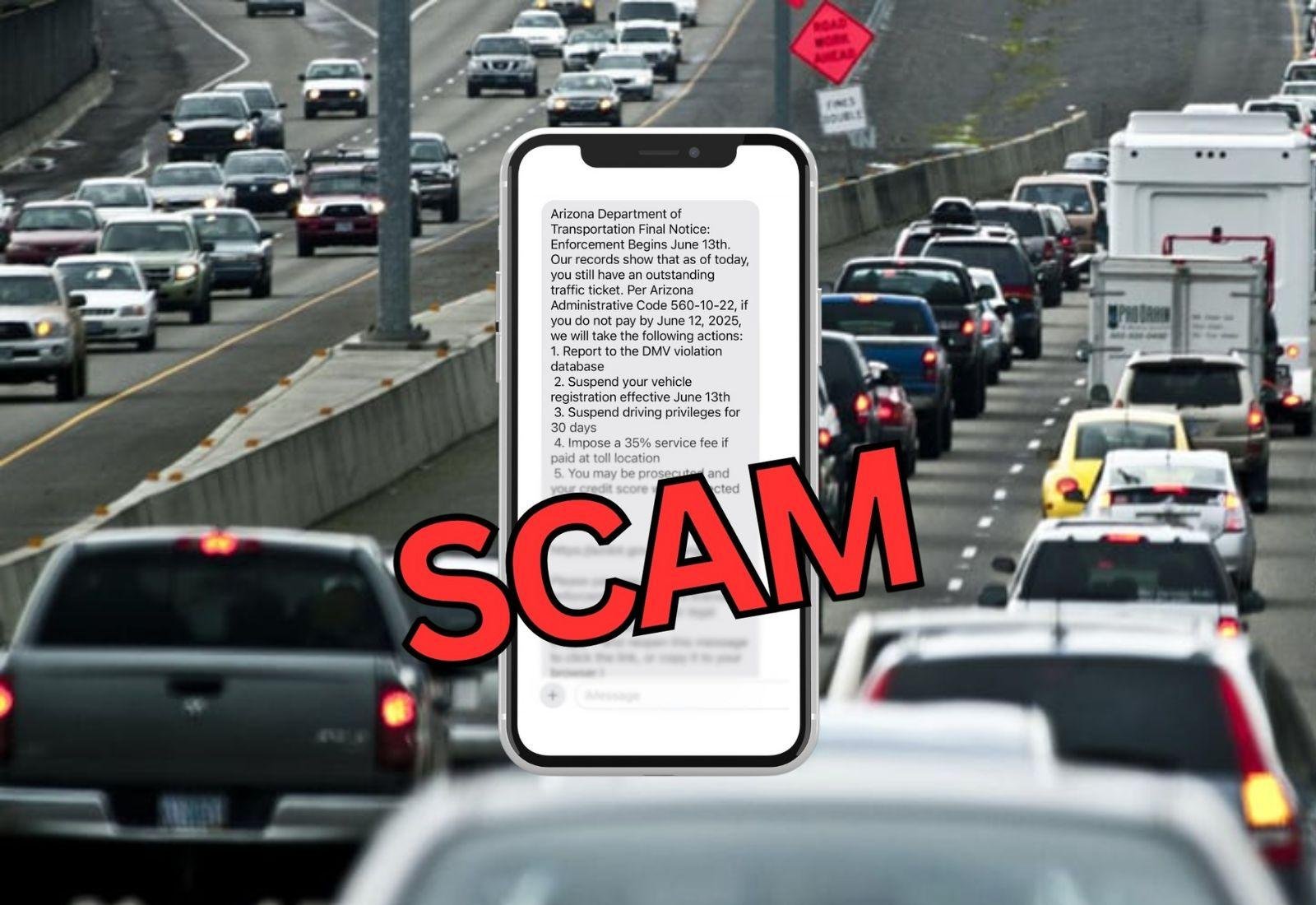 ADOT warns of scam texts asking for money for unpaid tickets