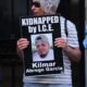 A protester holds a photo of Maryland man Kilmar Abrego Garcia as demonstrators gather to protest against the deportation of immigrants to El Salvador outside the Permanent Mission of El Salvador to the United Nations on April 24, 2025 in New York City. (Photo by Michael M. Santiago/Getty Images)