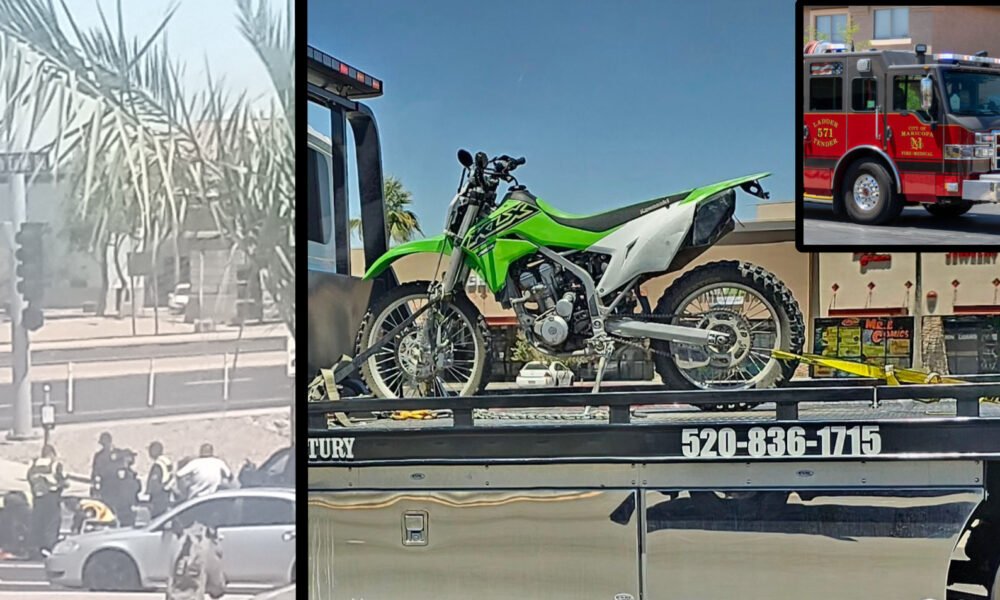 Biker crashes into fire truck after fleeing JWP traffic stop; heads to hospital