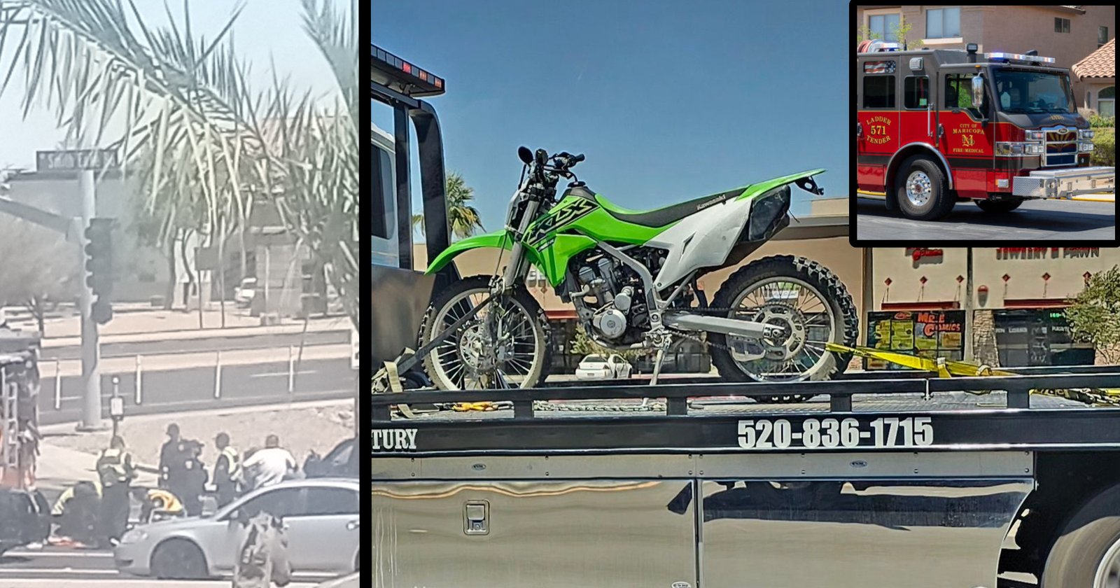 Biker crashes into fire truck after fleeing JWP traffic stop; heads to hospital