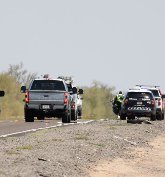 A Border Patrol agent is involved in a crash at Anderson Road and MCG. June 12, 2025. [Brian Petersheim Jr.]