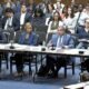 From left to right, Democratic state Attorneys General Kwame Raoul of Illinois, Andrea Campbell of Massachusetts, Keith Ellison of Minnesota and Matthew J. Platkin of New Jersey speak before Democratic lawmakers on both the Senate and House Judiciary committees on Monday, June 23, 2025 on Capitol Hill in Washington, D.C. (Screenshot from House Committee on the Judiciary livestream feed)