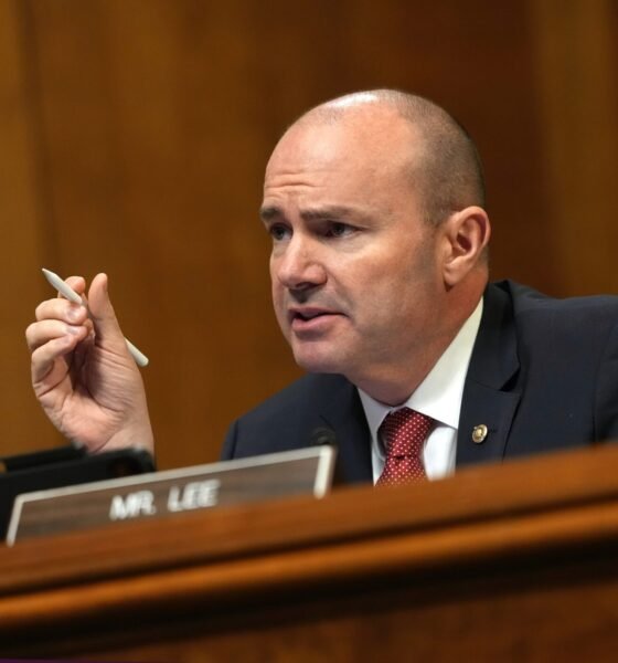 U.S. Sen. Mike Lee, R-Utah, participates in a Senate Judiciary Committee hearing at the Dirksen Senate Office Building on May 13, 2025 in Washington, D.C. (Photo by Kevin Dietsch/Getty Images)