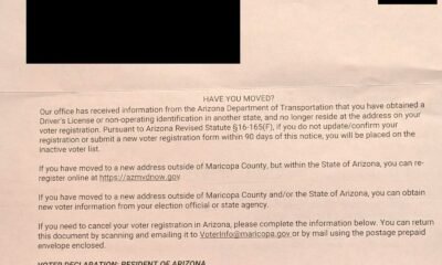 Maricopa County Recorder’s Office mails incorrect letters to 83,000 voters