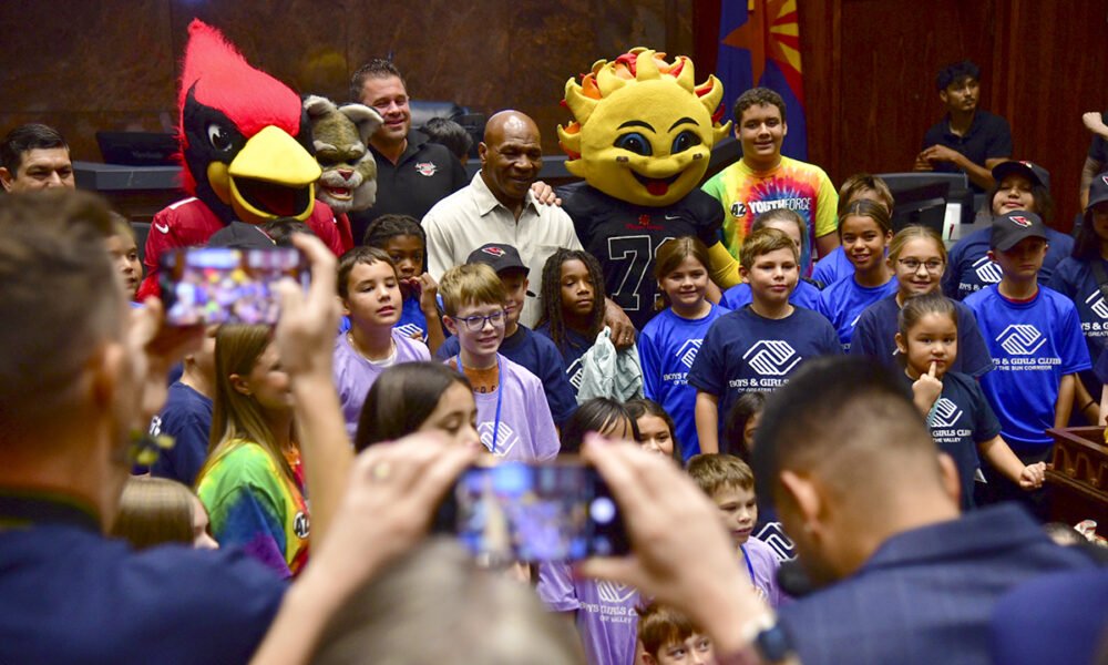 Maricopa kids meet Mike Tyson in lawmaker’s push to revive presidential fitness test