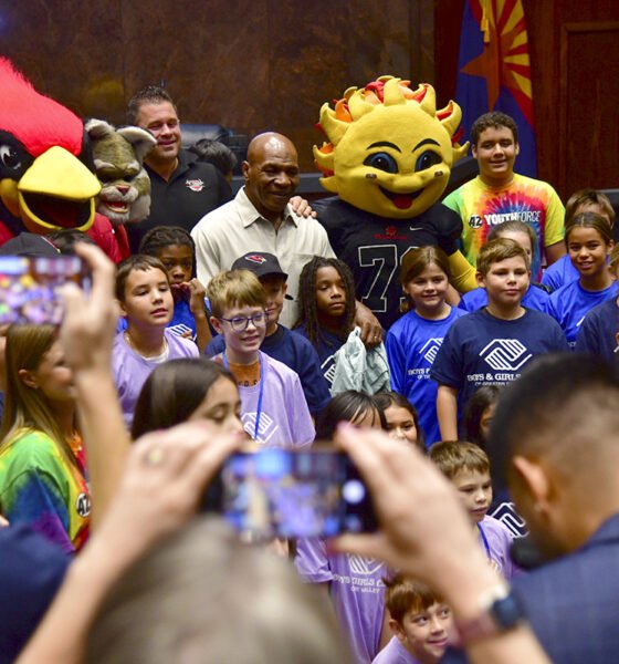 Maricopa kids meet Mike Tyson in lawmaker’s push to revive presidential fitness test