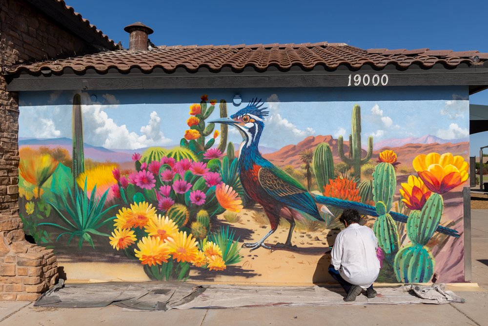 Muralist Mory brings another Pacana Park wall to life