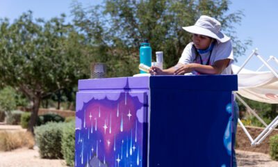 Painter shares meaning behind new traffic box art. Where to find it