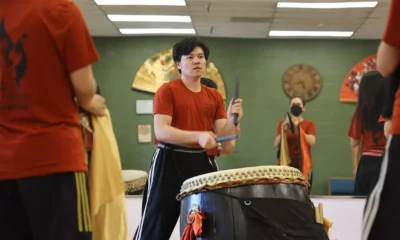 Phoenix troupe performs ancient lion dance to honor Chinese tradition