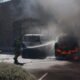 Pickup truck fire near Smith-Enke Road and John Wayne Parkway. June 16, 2025. [Brian Petersheim Jr.]