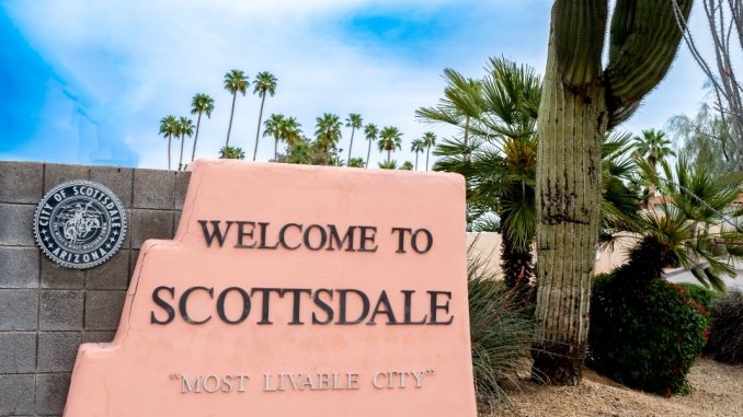 welcome to scottsdale sign