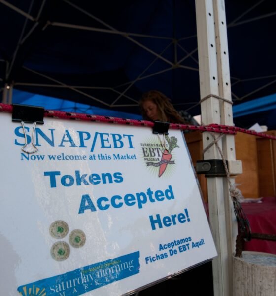 At a farm market in St. Petersburg, Florida, SNAP recipients were able to use their Electronic Benefits Transfer cards for food. (Photo by Lance Cheung/USDA).