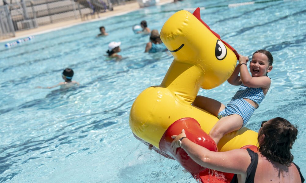 Summertime and the swimming is easy — at community pool