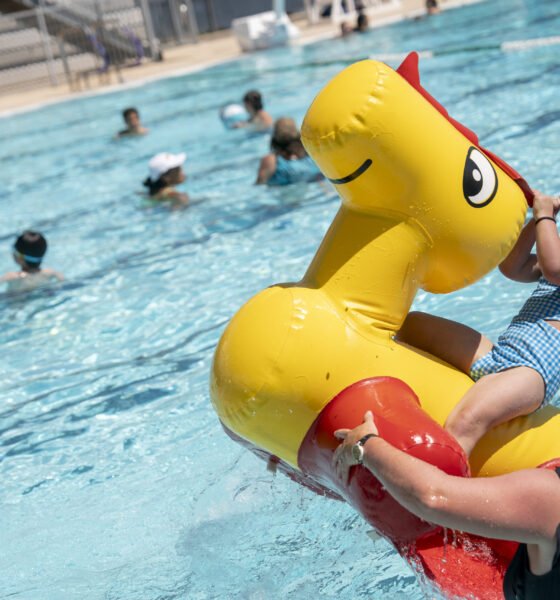 Summertime and the swimming is easy — at community pool