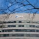 A sign for the Public Broadcasting Service, or PBS,  is seen on its building headquarters on Feb. 18, 2025, in Arlington, Virginia. (Photo by Kayla Bartkowski/Getty Images)