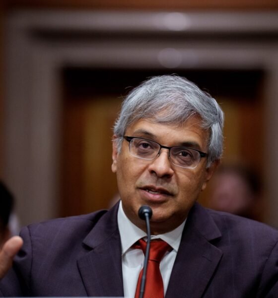 National Institutes of Health Director Jayanta Bhattacharya speaks at his confirmation hearing before the Senate Committee on Health, Education, Labor, and Pensions on Capitol Hill on March 5, 2025 in Washington, DC. (Photo by Andrew Harnik/Getty Images)