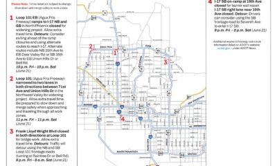 Weekend Freeway Travel Advisory, June 20-23