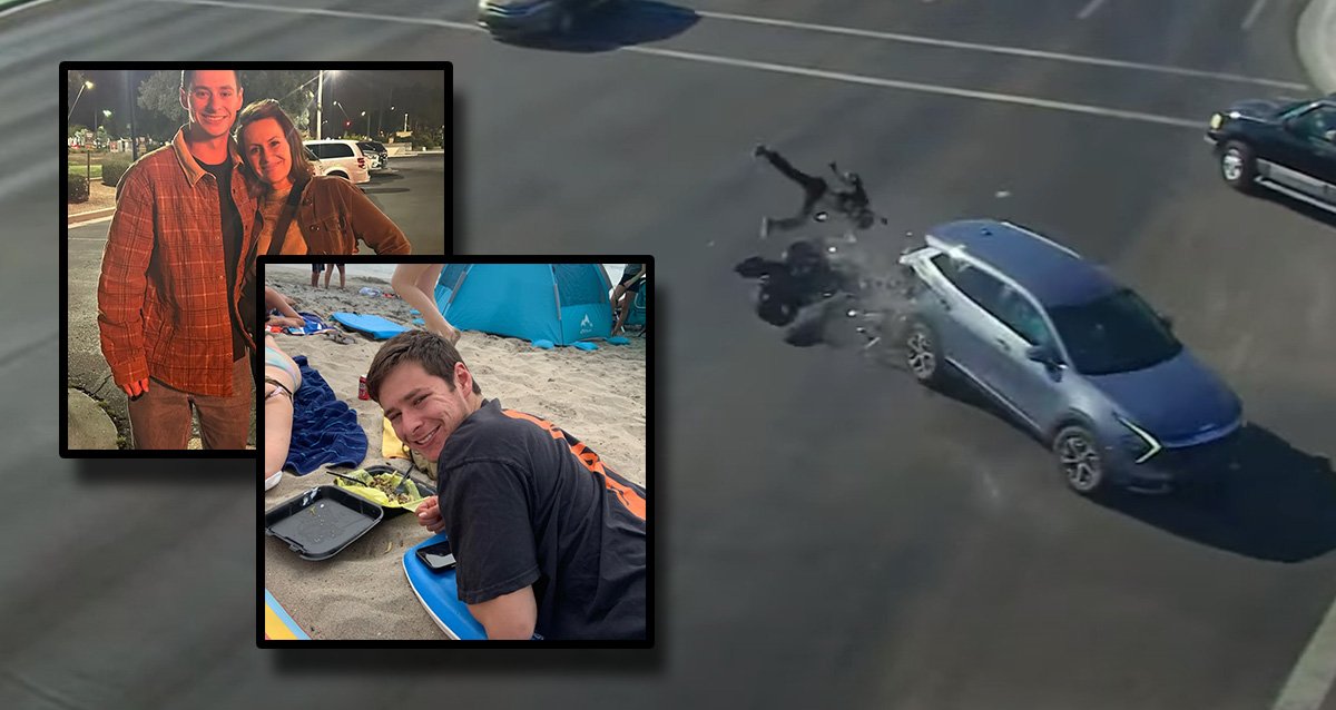Video: Motorcyclist, 22, described as ‘adrenaline junkie’ catapulted in crash