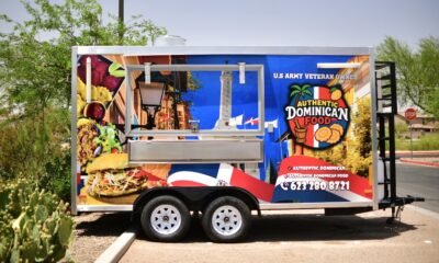 New food truck Authentic Dominican Food sits in the parking lot at Central Arizona College on Bowlin and White and Parker Roads on July 1, 2025. [Monica D. Spencer]
