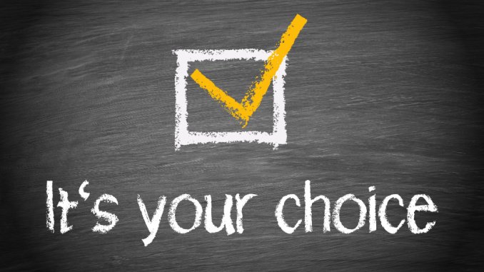 school choice chalkboard